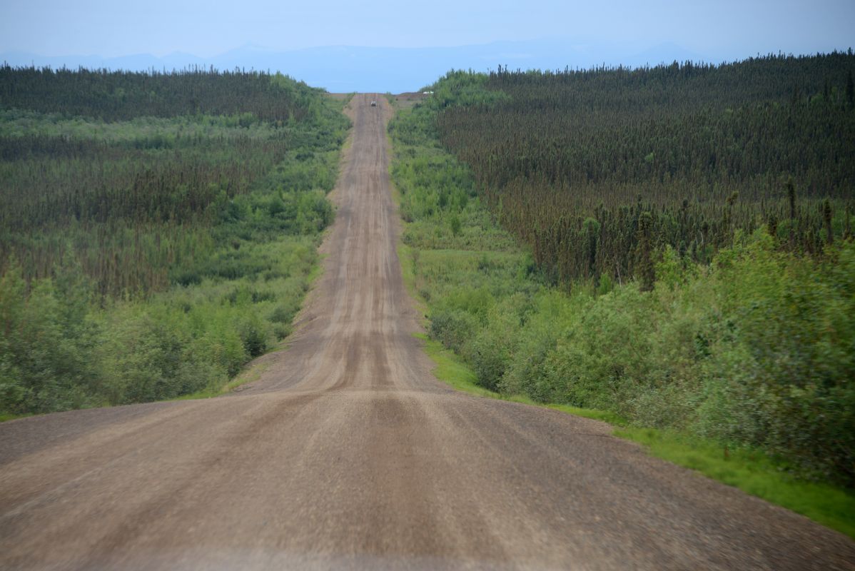 04C The Dempster Dirt Highway Between MacKenzie River Ferry And Fort McPherson Northwest Territories On Day Tour From Inuvik To Arctic Circle